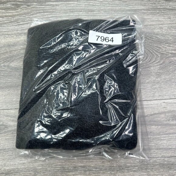 American Eagle Seriously Soft Quarter Zip Sweater Mens Large Tall LT Gray Ribbed - Picture 14 of 14